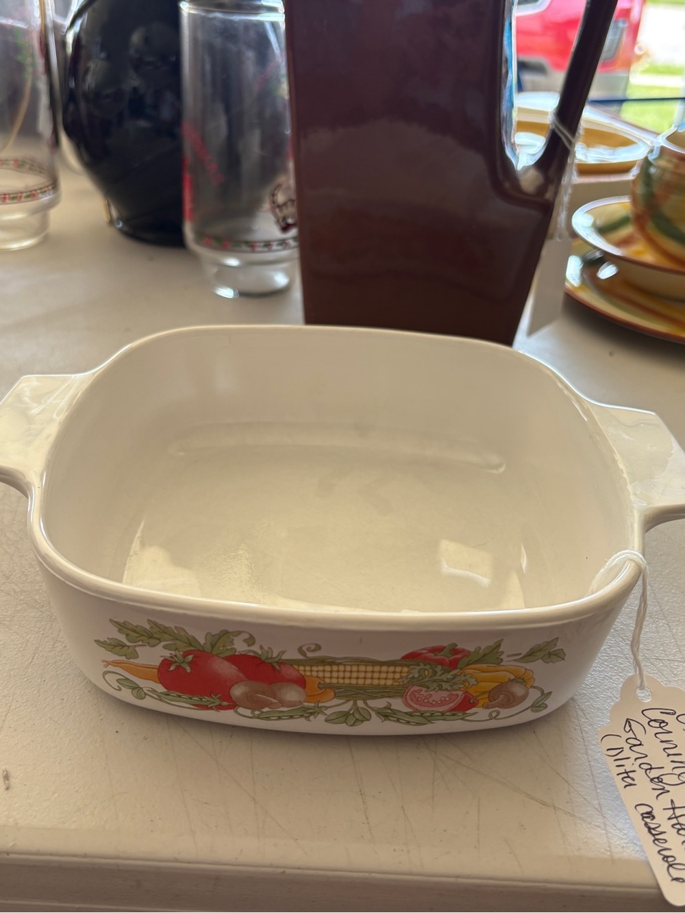 Vintage 1990s Corningware  harvest garden 1 L casserole dish